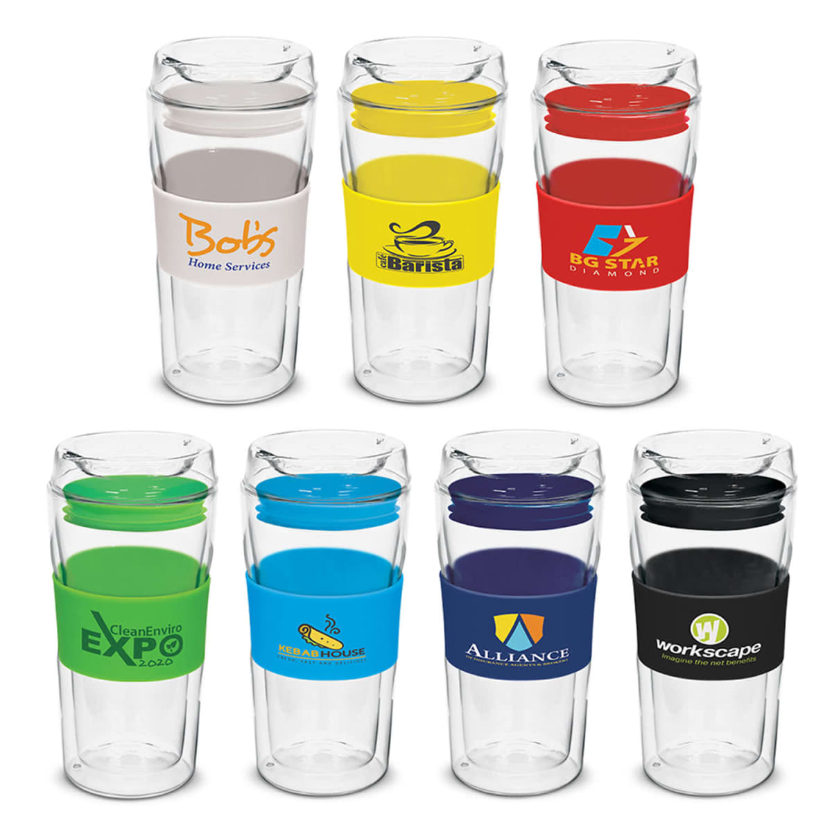 Promotional Eco Double Wall Glass Cups - Image 2