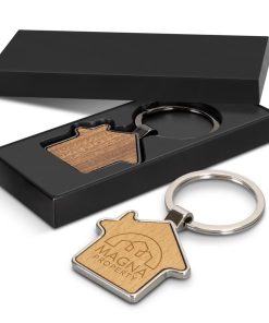 Santo House Shaped Metal Key Rings