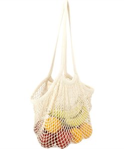 Anette Cotton Mesh Market Bags w/ Zippered Pouch