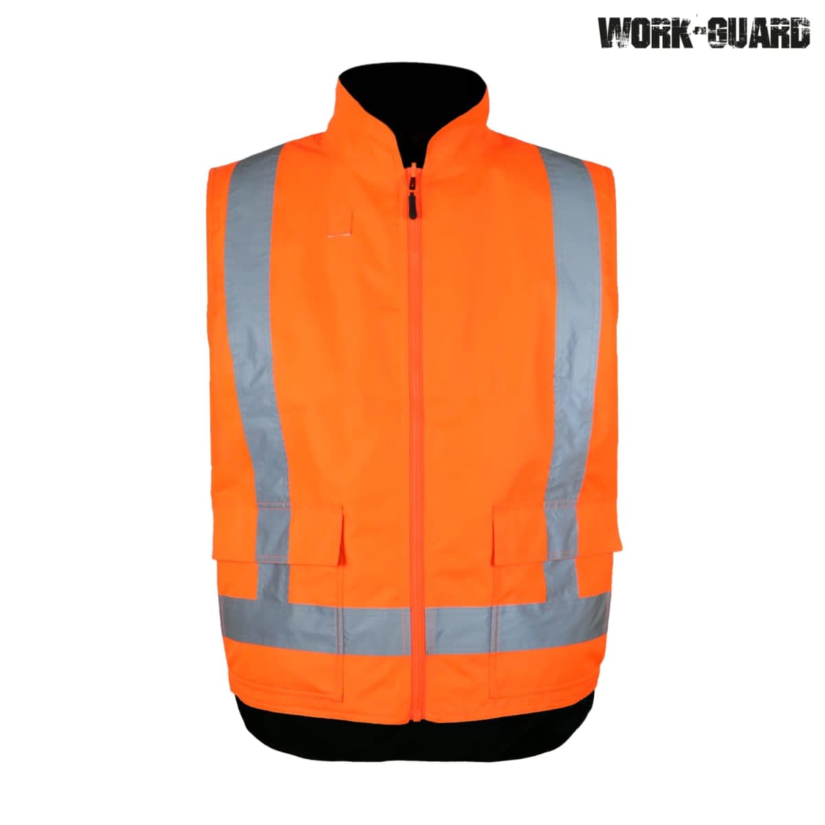 Workguard Reversible Fleece Lined Safety Vests - Image 4