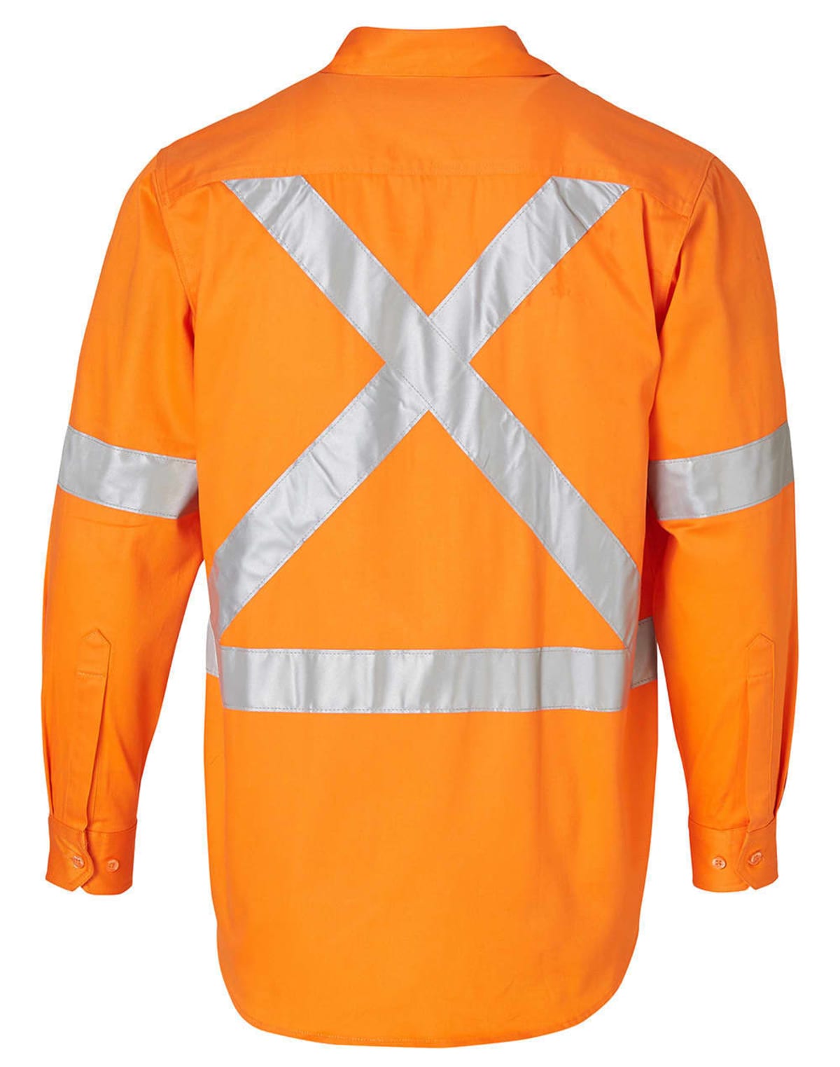 Men’s Hi-Vis Long Sleeves Shirt With 3M Tapes - Image 3