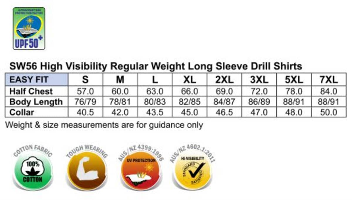 Men’s Hi-Vis Long Sleeves Shirt With 3M Tapes - Image 4