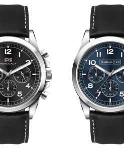 Riley Chrono Leather Watch